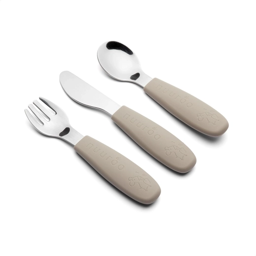 NuuRoo Jana set de couverts pour enfants Cobblestone (3 pcs)