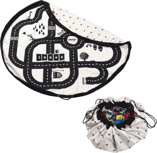 Play&Go Noomad Original – tapis de jeu et sac de rangement pour jouets Roadmap