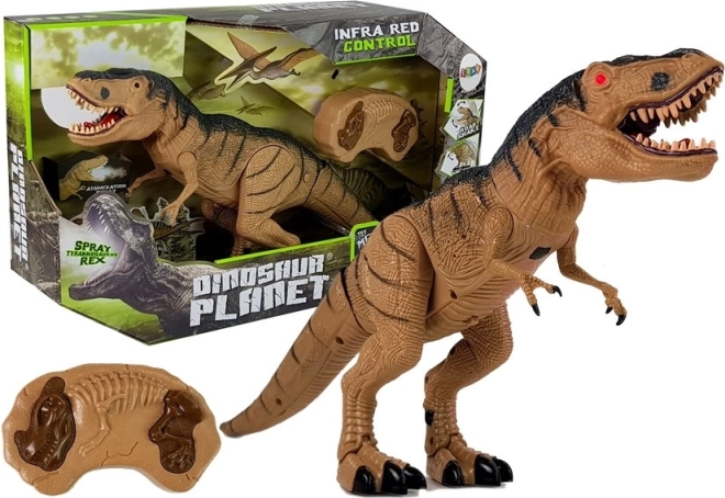 Tyrannosaurus Rex télécommandé avec effet de fumée