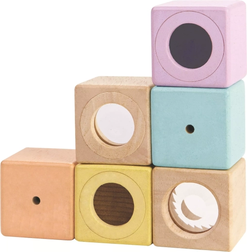 Cubes sensoriels PlanToys (6 pcs)