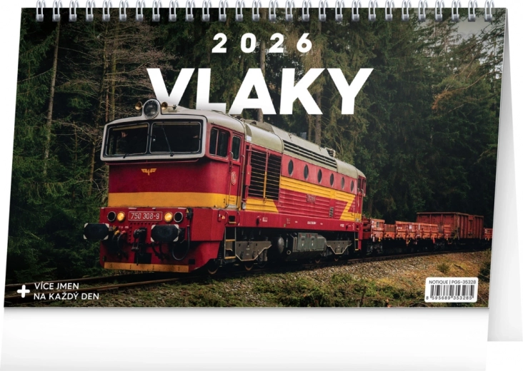 Calendrier de Bureau Trains 2026