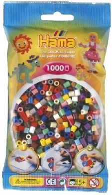 Perles à repasser Hama MIDI – assortiment coloré 1000 pcs
