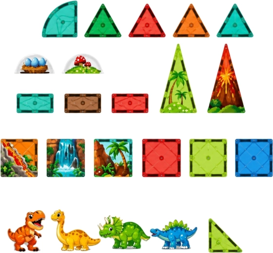 Pièces colorées translucides et éléments thématiques