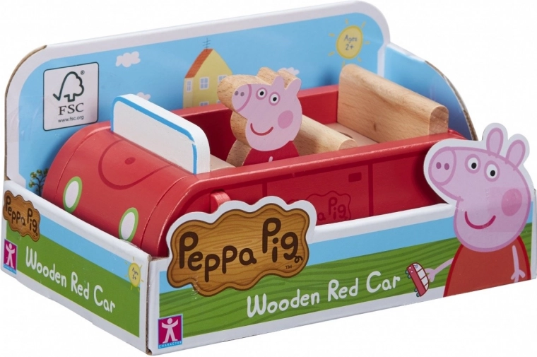 Voiture en bois Peppa Pig