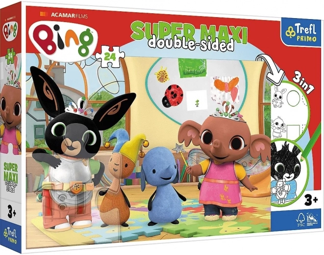 Puzzle Super Maxi recto-verso Bing et ses amis