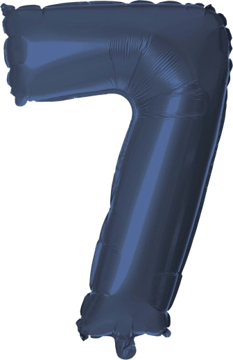 Ballon en aluminium chiffre 7 30 cm bleu TORO