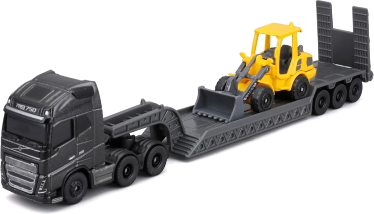 Mini engins de chantier Maisto, grand tracteur Volvo avec chargeuse