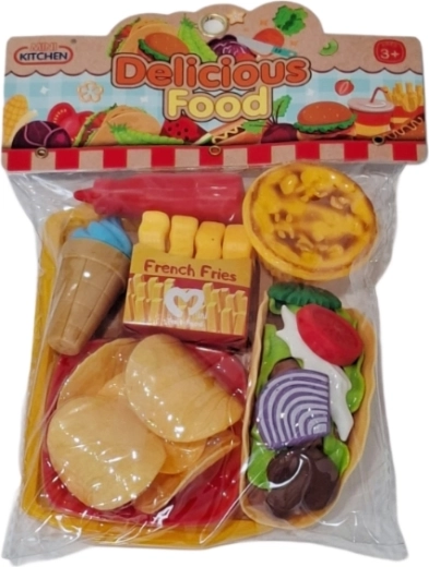 Ensemble de cuisine aliments fast food - 1 pièce