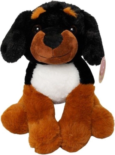 Petit chien en peluche assis
