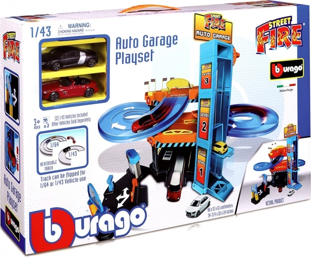 Bburago garage en descente avec ascenseur 1:43