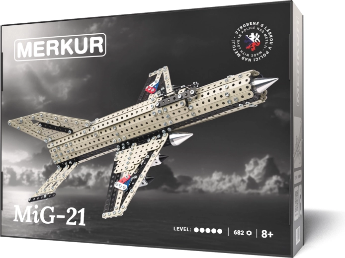 Merkur kit de construction chasseur MIG-21, 682 pièces
