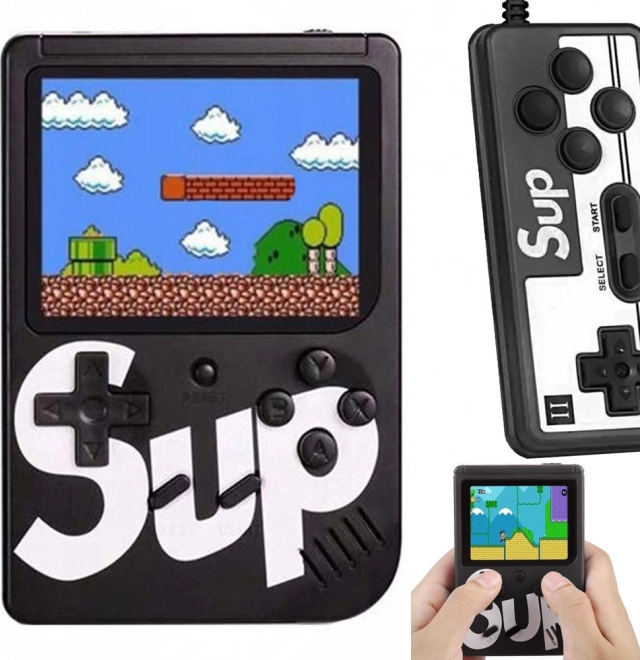 Console de jeu rétro de poche avec 400 jeux 3.0, sortie TV et gamepad