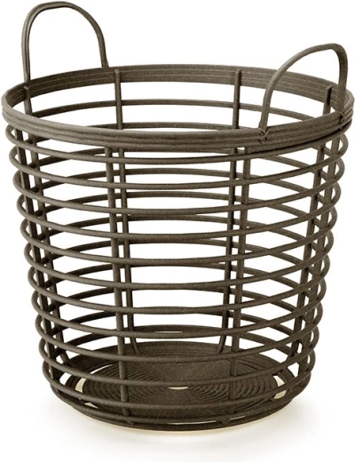 Panier avec poignées Zanzi Basket Eco Wood 37,4 cm – café