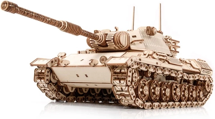 Modèle réaliste en bois du char Leopard 1