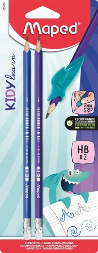 Ensemble de crayons graphiques Maped Kidy Learn Finger Guide 2 pcs