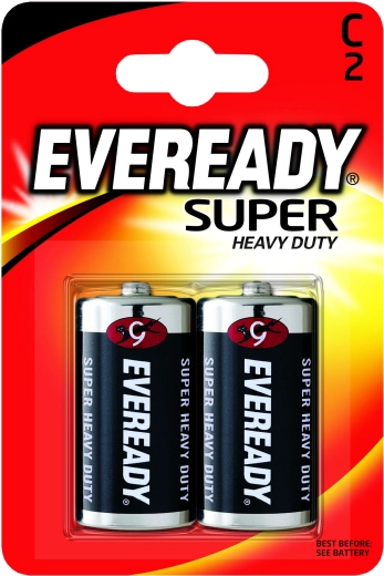 Energizer Eveready Super Heavy Duty piles C (R14) 1,5 V – 2 pcs