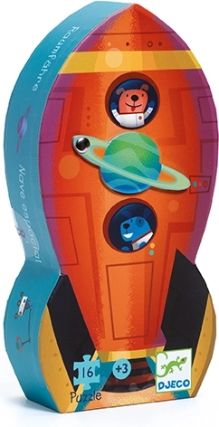 Puzzle Fusée spatiale DJECO - 16 pièces