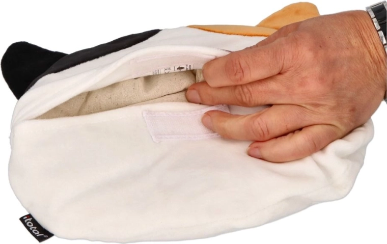 Peluche ultra douce et fermeture sécurisée