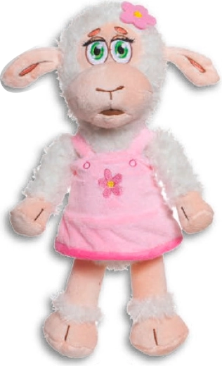Peluche Sheeperella 28 cm rose - 1 pièce