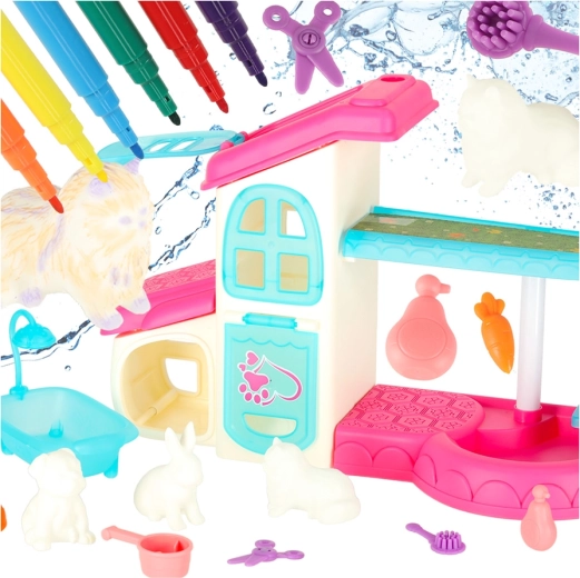 Hôtel et salon SPA pour animaux avec feutres lavables, 26 pièces