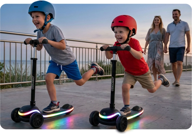 20 modes lumineux LED pour un maximum d’amusement et de visibilité