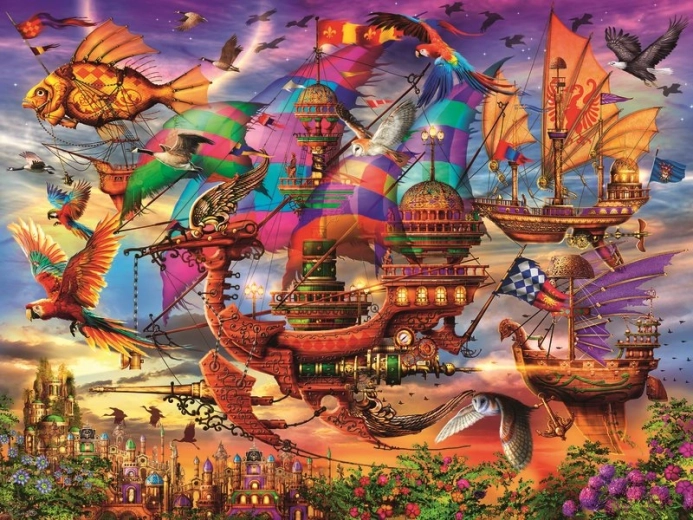 Puzzle Navire volant mystique 1500 pièces RAVENSBURGER