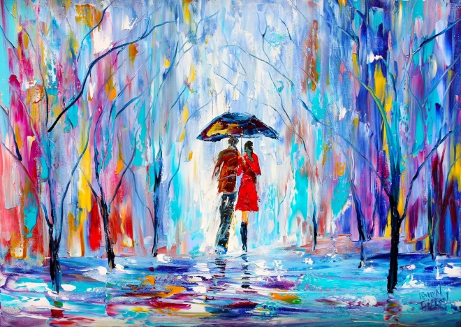 Puzzle Enjoy L’amour sous la pluie 1000 pièces