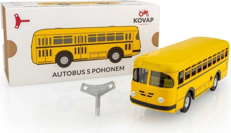 KOVAP autobus en tôle à remonter 1:43, 20 cm - 1 pièce