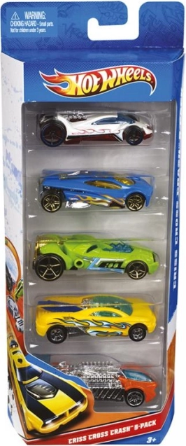 Collection Hot Wheels de cinq petites voitures