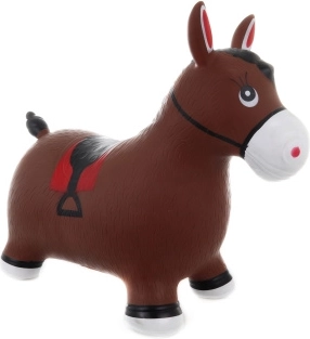 Cheval sauteur en PVC résistant avec pompe