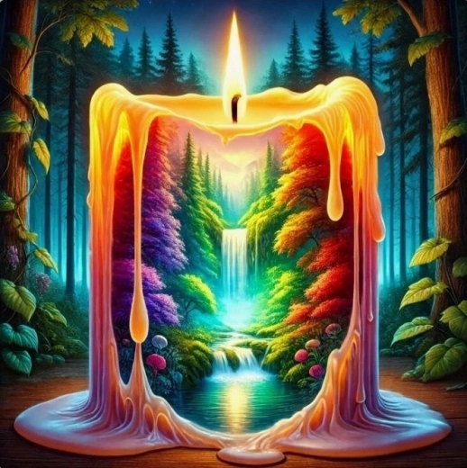 Norimpex peinture par numéros, bougies, 40 × 50 cm