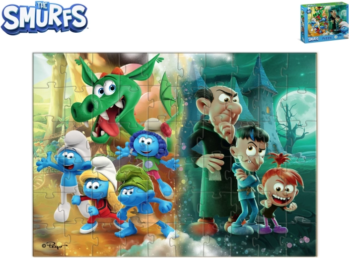 Puzzle enfant Les Schtroumpfs « Dragon » – 60 pièces