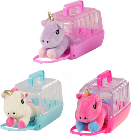 maisonnette portable avec licorne en peluche