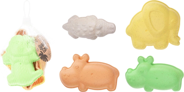 Moules à sable Animaux sauvages – set de 4 pcs