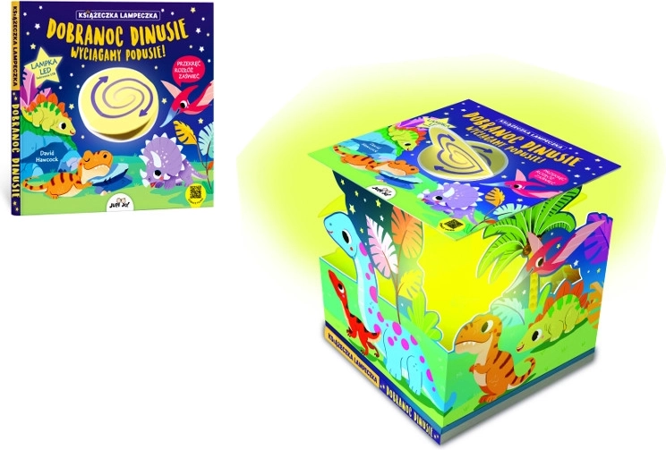 Livre-lampe Bonne nuit, dinosaures – LED USB‑C