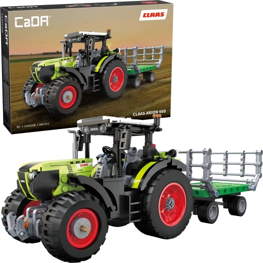 Set de construction CaDA tracteur Claas Arion 660 (448 pièces)