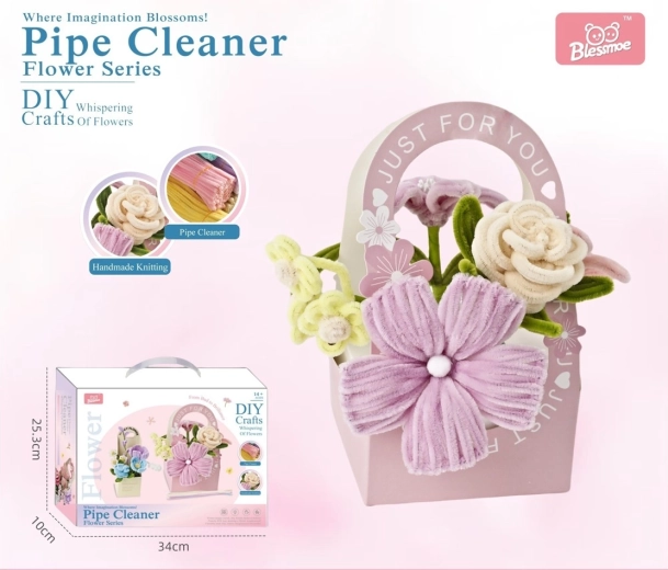 Kit créatif DIY pour enfants – création d’un bouquet de fleurs