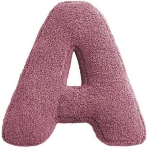 Mealini lettre en peluche A rose - 1 pièce