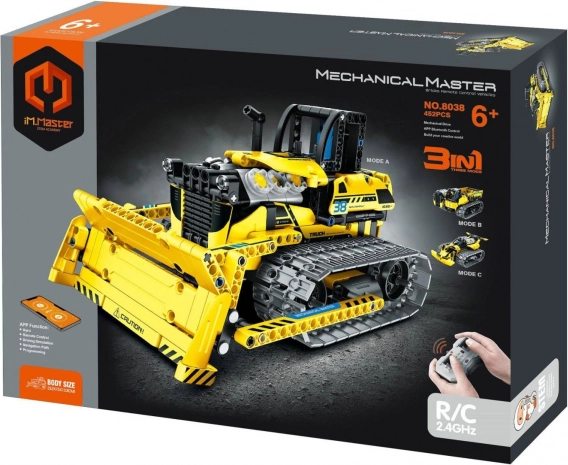 kit de construction programmable iM.master 3-en-1 engin de chantier RC, 452 pièces avec pack rechargeable