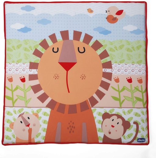 Tapis d’éveil moelleux avec animaux pour stimuler les sens