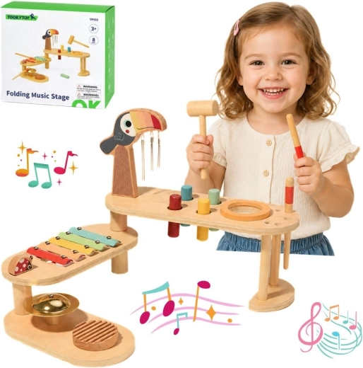 Table musicale éducative TOOKY TOY en forme de toucan