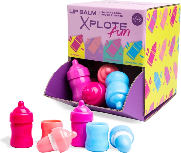 Baume à lèvres en forme de petite bouteille avec arôme 6 g - 1 pièce