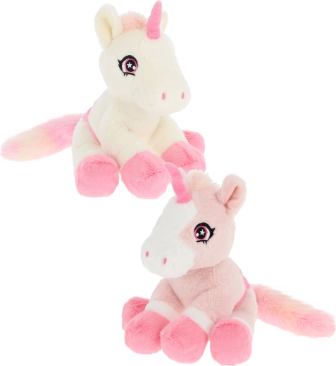 Keeleco licorne à nattes 22 cm, assortie - 1 pièce
