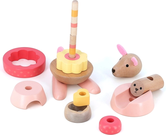 Surprise dans les anneaux et bébé kangourou