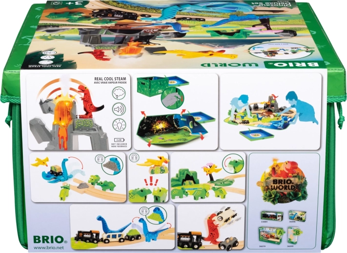 Volcan interactif avec lumières, sons et vapeur