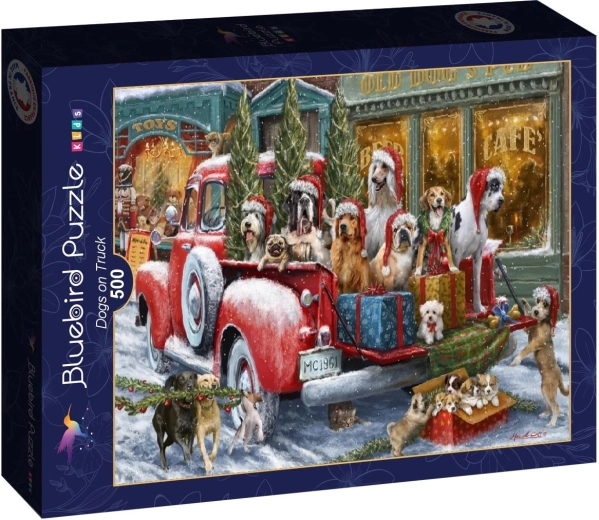 Puzzle Bluebird chiens dans un camion 500 pièces