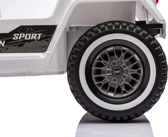 Voiture électrique pour enfants Mountain Off-Road blanche