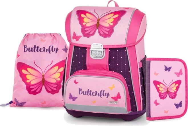 Ensemble scolaire Oxybag Premium Papillon pour enfants