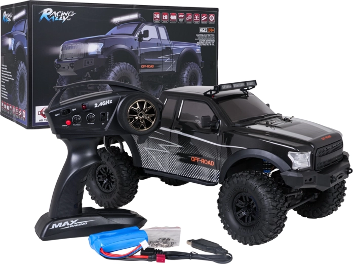 Voiture RC tout-terrain Climbing beast 4x4 1:10 noire