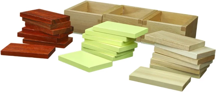 Activité Montessori avec difficulté progressive